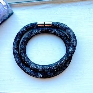 Last week available Swarovski Stardust Crystal Bracelet Black